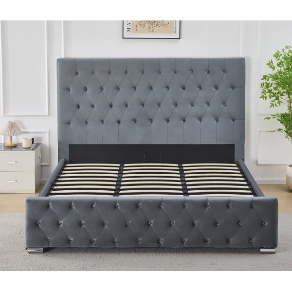 Sengeramme med hodegavl 180 x 200 cm - Gr�