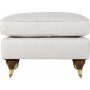 Fotskammel Howard i beige stoff - Watford Deluxe
