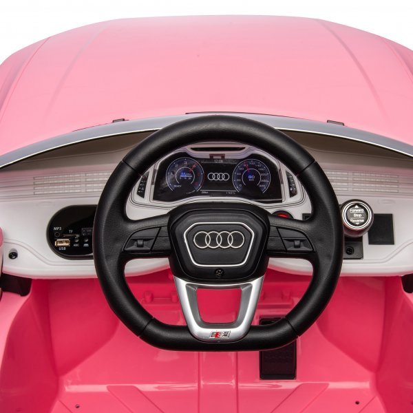 Elbil for barn Audi Q8 2x35W 12V7Ah | Rosa