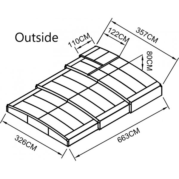Bassengdekke ECO - 3x6 m Bassengdekke ECO - 3x6 m