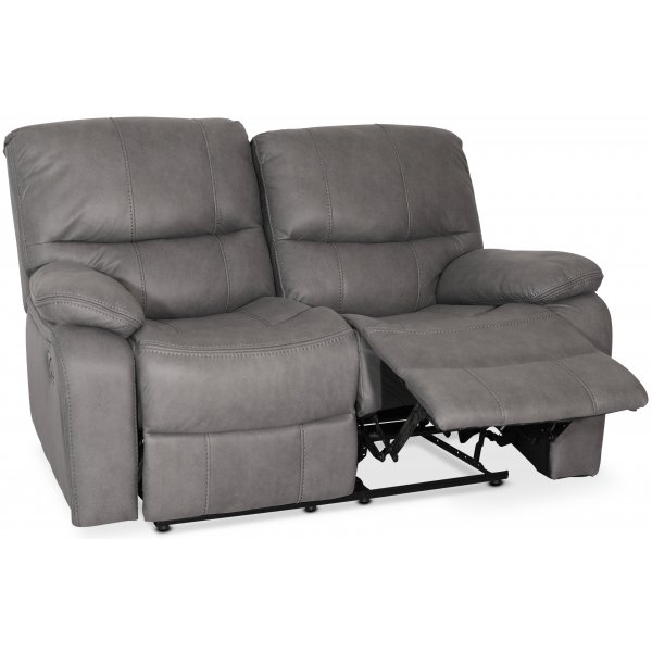 Lenestolsofa 2-seters grå kinosofa Lenestolsofa 2-seters grå kinosofa