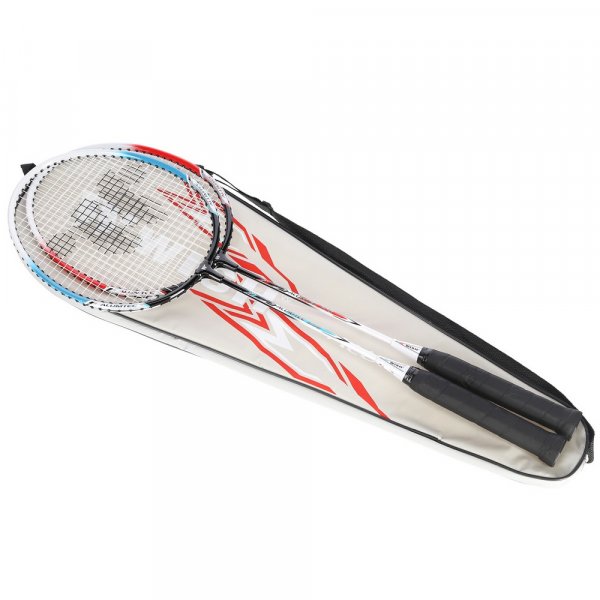 Badmintonsettt (rød, lime & sølv) ALUMTEC 308 Badmintonsettt (rød, lime & sølv) ALUMTEC 308