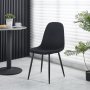 Svart fl�yelsstol - Carisma