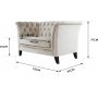 Lenestol i chesterfield beige fløyel - Milton Lenestol i chesterfield beige fløyel - Milton