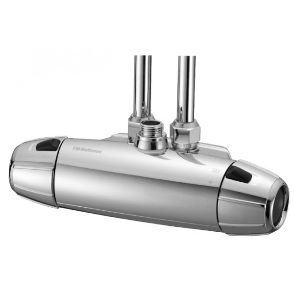 FM Mattsson sikkerhetsbatteri (40 C/C) for dusj, 9000E ECO, krom - 8256-1000
