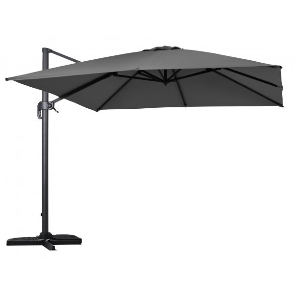 Hengende parasoll - Corsica | 300x300 cm | m�rkegr�