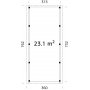 Carport Karl - 23,1 m