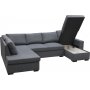 U-sofa Solna vendbar - 309 cm - mørkegrå U-sofa Solna vendbar - 309 cm - mørkegrå