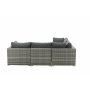 Loungegruppe gr� hj�rnesofa i kunstrotting - Amazon