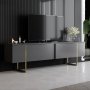 Lux TV-stativ - Antrasitt/gull