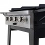 Gassdrevet stekebord 16 kW - 4 rustfrie brennere - Lockhart