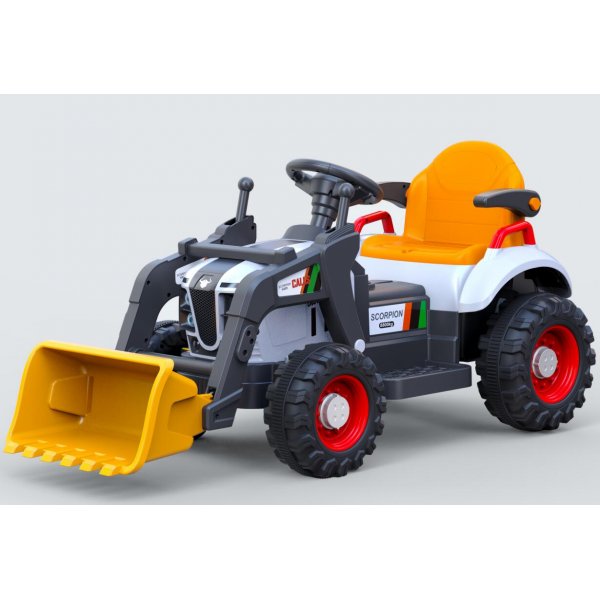 Elektrisk traktor for barn 6V - Svart/Gul Elektrisk traktor for barn 6V - Svart/Gul