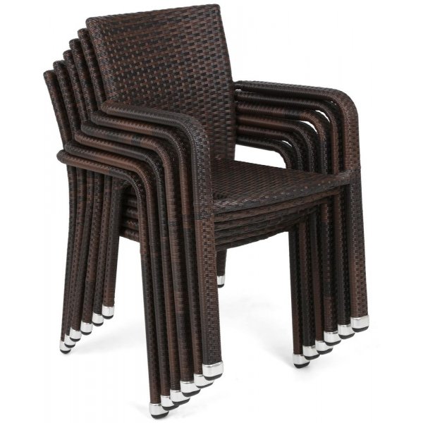 Spisegruppe Sumba bord + 6 stoler - Brun Spisegruppe Sumba bord + 6 stoler - Brun