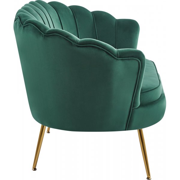 2-seters sofa grønn/messing - Kingsley 2-seters sofa grønn/messing - Kingsley